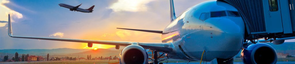 boarding plane at airport