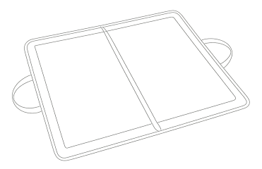 flat fold bag illustration