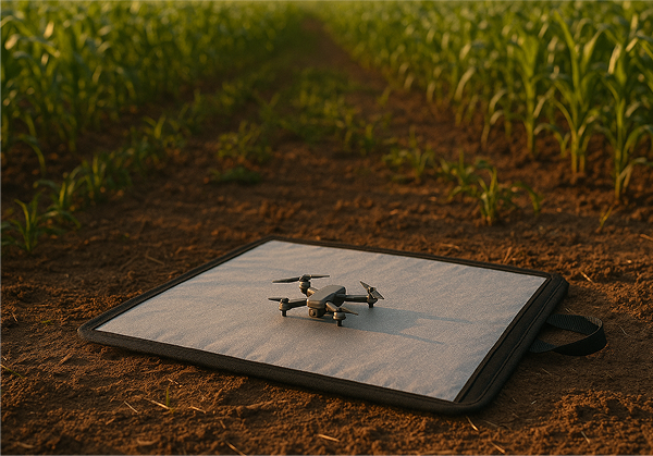 drone in a field